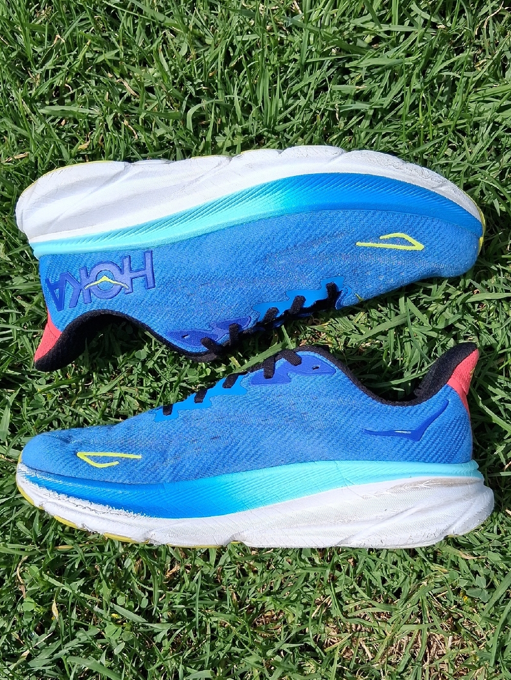 Hoka Men's Blue and Black Athletic Shoes